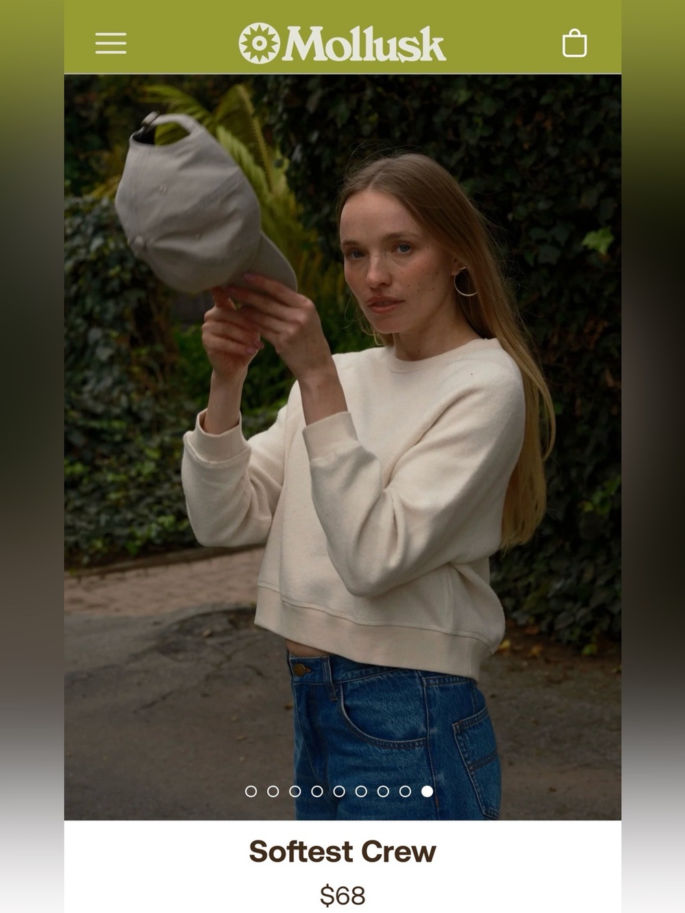 Mollusk brand new with tags softest cream Pullover  - Women's Casual
